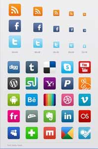Raccolta gratuite di icone social netowork