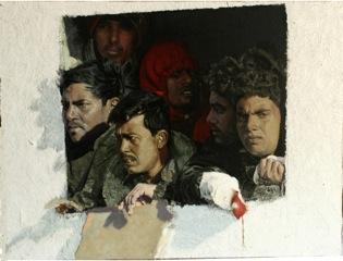 clandestini_olio su tela e vetroresina_cm30x40_2007 La Milanesiana è tornata! Giovanni Iudice – Clandestini