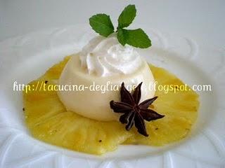 Mousse al rum bianco con anice stellato