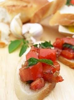 La bruschetta al pomodoro