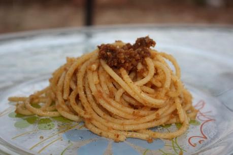 Spaghetti con la mollica Spaghetti con la mollica