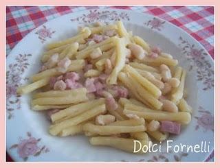 Casarecce con fagioli cannellini e pancetta