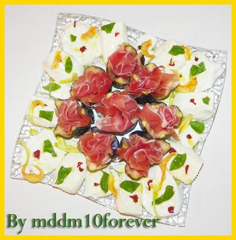 ANTIPASTO DI FICHI BUFALA E PROSCIUTTO ANTIPASTO DI FICHI BUFALA E PROSCIUTTO