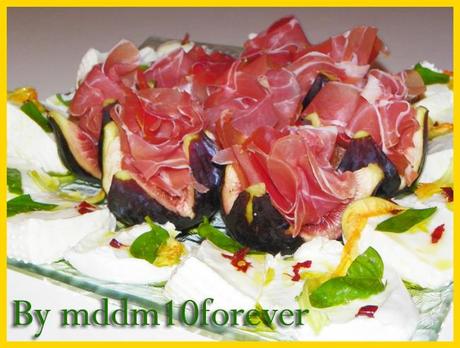 ANTIPASTO DI FICHI BUFALA E PROSCIUTTO ANTIPASTO DI FICHI BUFALA E PROSCIUTTO