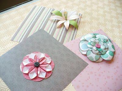 3 tipi di Fiori per Scrapbooking senza fustellatrici! - Handmade paper flowers