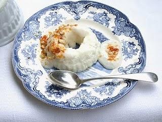 Bianco mangiare alla gardenia _ menù turistico Bianco mangiare alla gardenia _ menù turistico