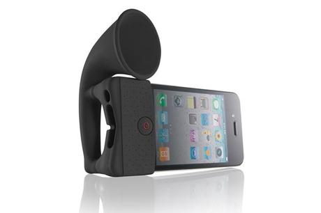 bone-horn-speaker-lautsprecher-iphone-black Horn Stand