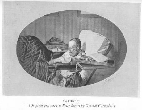 Garibaldi nel suo studio