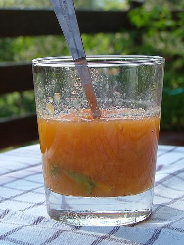 peach jam with basil