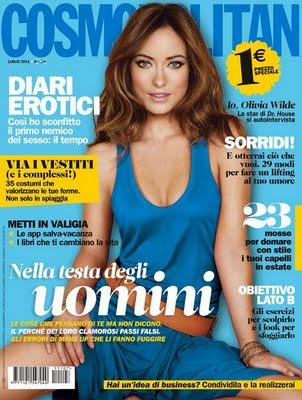 Olivia Wilde su Cosmopolitan Italia Luglio 2011