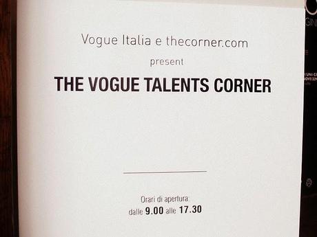 The Vogue Talents Corner @ Milan FW