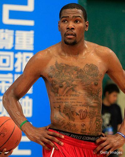 NBA: Kevin Durant il ragazzo tatuato !!