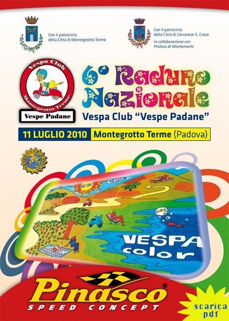 Montegrotto Terme capitale delle Vespe, 6° Raduno Nazionale Vespa Club “Vespe Padane”