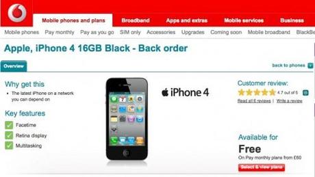 iPhone 4: in Italia a metà Luglio con Vodafone?