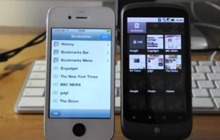 La guerra dei browser: iPhone 4 Vs Nexus One