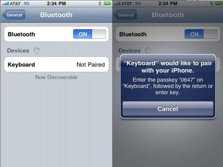 iOS 4.0: il supporto alle tastiere Bluetooth