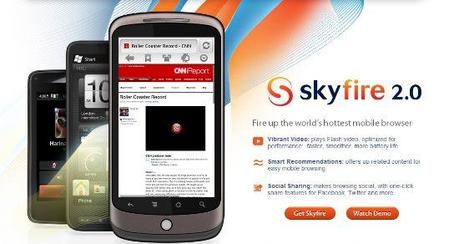 SkyFire per Android: download versione 2.2