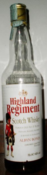 Whisky HIGHLAND REGIMENT. …solounaterapiasolounaterapiasolounaterapia.