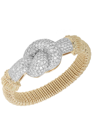 Vahan 14 K Gold Knot Diamond Bracelet 