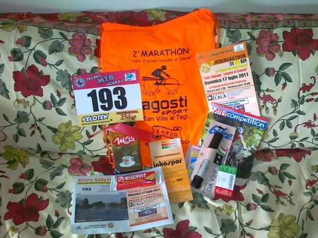 2a Marathon Valle Zignago (VE, 17/7). Il pacco gara