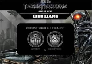 Semina distruzione nel Web con i Transformers di “Web Wars”