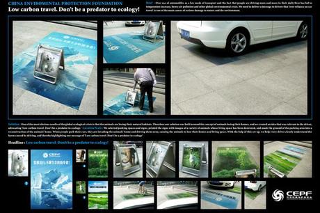 China Environmental Protection Foundation: non usare l’auto! guerrilla-china-environmental-protection-fundation-low-carbon