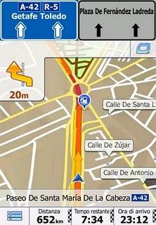 Navigatore GPS con l'app iGO primo app-Europa Occidentale .