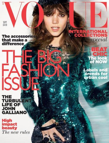 Freja Beha Erichsen sulla Copertina di Vogue UK, Settembre 2011