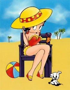 Betty boop al mare Buone vacanze