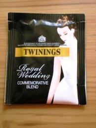 Primo ricordo da Londra: un tè Twinings per William e Kate