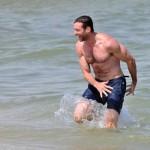 Hugh Jackman al mare