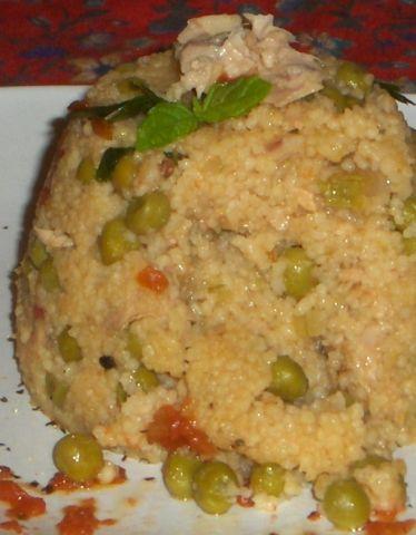 Couscous al tonno e piselli