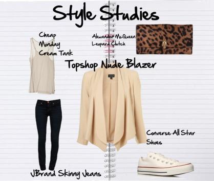 Style Studies' Diary: Nude Blazer