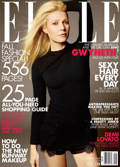 Elle Us: Gwyneth Paltrow tra cinema, musica e famiglia [sept.issue2011]