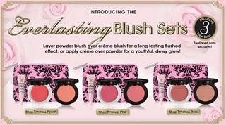 TOO FACED - PROMOZIONE LUNEDI' MANIACALE ED IN ESCLUSIVA SOLO SUL SITO WEB L'EVERLASTING BLUSH SETS