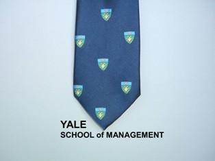 YALE SCHOOL of MANAGEMENT NECKTIE wSHIELD