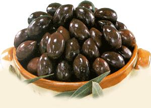 olive di kalamata (elies kalamatas)