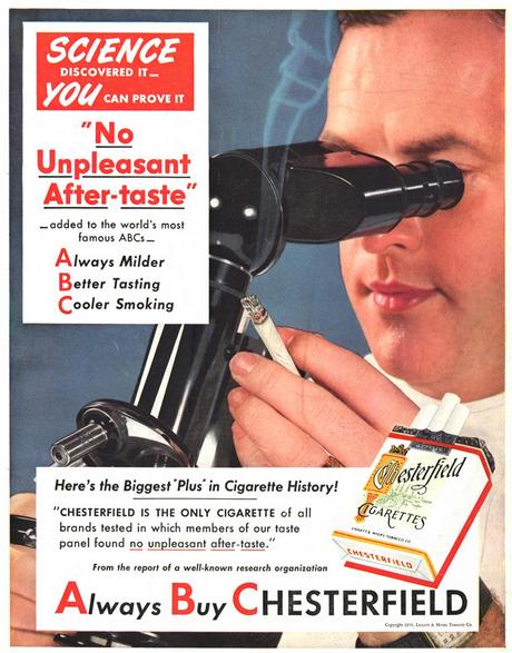 Pseudoscientific vintage images: Thank you for Smoking