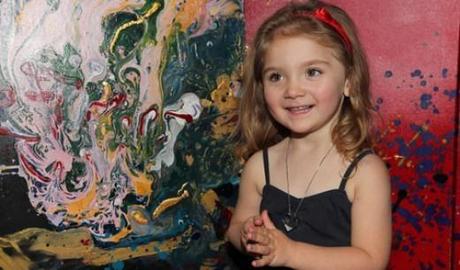 Aelita Andre, la piccola erede di Pollock che ha stregato il mondo dell'arte