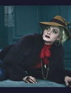 Amber Valetta  in Dolce & Gabbana su W Magazine settembre 2011