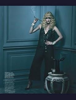 Amber Valetta  in Dolce & Gabbana su W Magazine settembre 2011