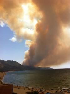 Piscinas, Ingurtosu, Funtanazza, Cala Domestica, Bugerru,un inferno di fiamme.Scompaiono oltre 100 kilometri di Sardegna