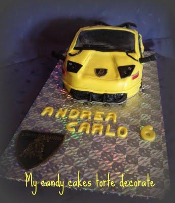 Lamborghini cake 3D - Torta Lamborghini 3D