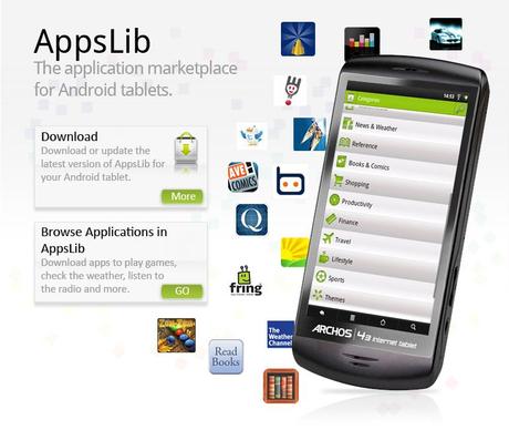 home 4 AppsLib, Market Android per tutti i tablet