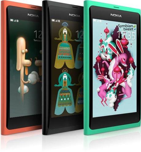 MeeGo Smartphone Nokia N9 : Nuovi colori Arancione e Verde