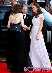 Il principe William e Kate Middleton accolti da star ad Hollywood.