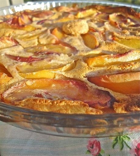 Clafoutis..pesche e amaretti...amore a prima vista