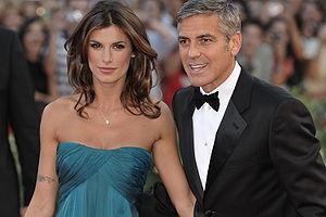 George Clooney and Elisabetta Canalis at the 6...
