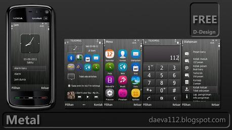 Symbian Theme / Temi Symbian : Metal by daeva112 per smartphone Nokia S60v5 / S^1