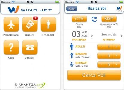 Arriva su App Store Wind Jet, per prenotare un volo Wind Jet dal vostro iPhone